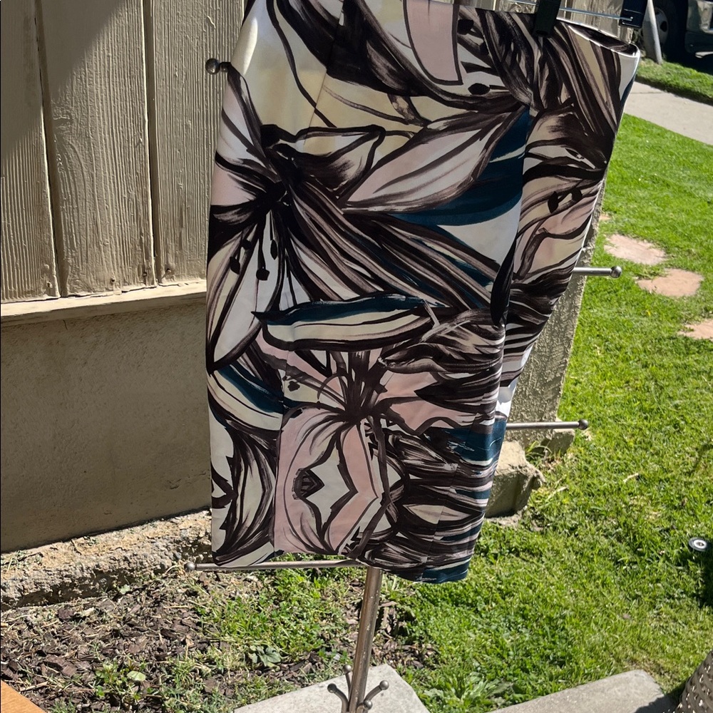 H&M Floral Skirt - Black, Pink, White